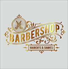  Barber Shop Window Sticker Custom Front Sign Decal Salon Modern Hairdresser xx