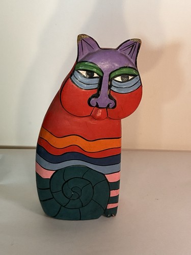 Laurel burch cat wooden - burch,