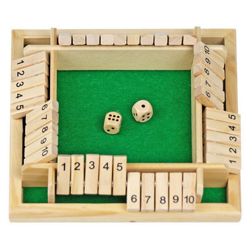 Shut the box dice game - the,