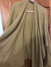 Ladies Tan Camel Brown Wrap Shawl Poncho Pashmina One Size Free Size New
