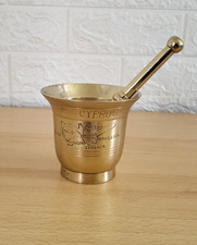 Vintage solid brass goblet - solid,