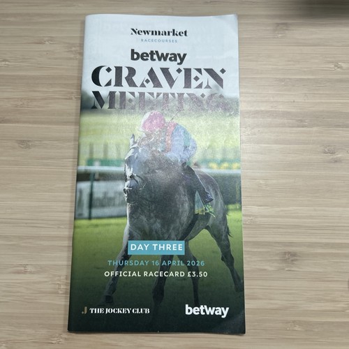 Newmarket race cards - newmarket, 2026