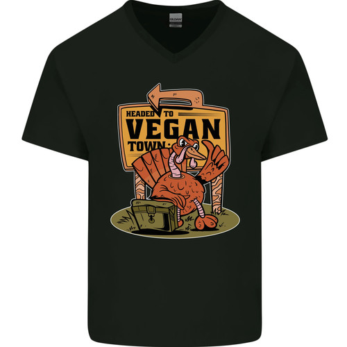 Heading vegan town funny - town,