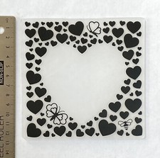 Embossing folder Heart Love Wedding Craft Vintage New Card Making Steampunk
