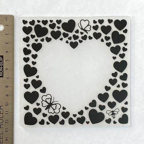 Embossing folder heart love - embossing,
