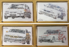 John Cleland BTCC Legend Vauxhall Astra Cavalier Vectra Word Art ~ Fridge Magnet