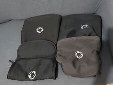 Job Lot Of x 4 Bugaboo Cameleon & Gecko canvas Black hoods And Apron 