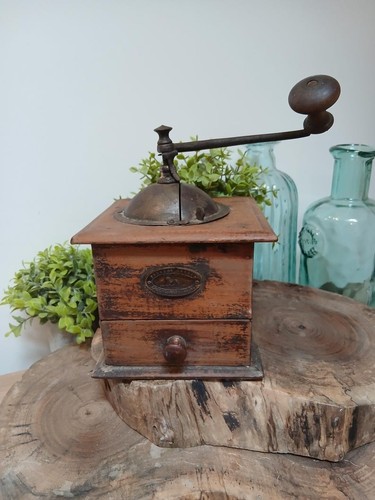Vintage french coffee grinder - vintage,