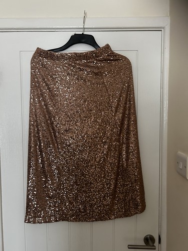 Beige sequin skirt size - size, 10