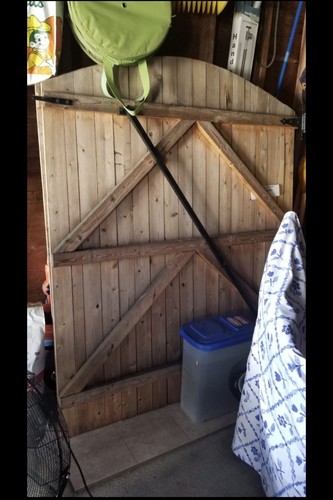 Rustic double wooden gate - double,