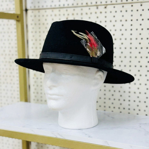 American hat men - men's, black