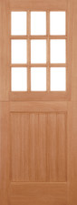 HARDWOOD STABLE STRAIGHT TOP UNGLAZED 9L M&T EXTERNAL DOOR