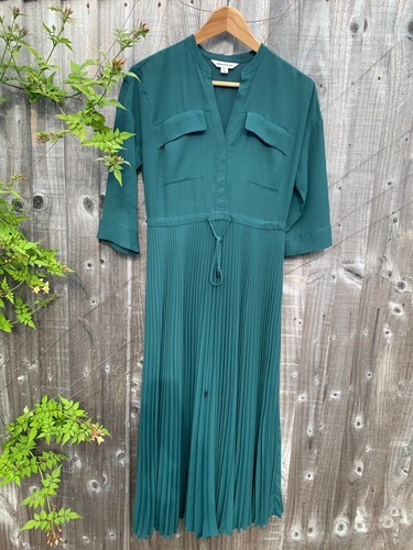 Green whistles pleated - pleated, skirt