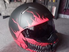 HJC I20 Scraw Streetfighter Motorcycle Helmet Red