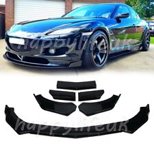For Mazda 2 3 5 6 CX-3 CX-5 CX-7 RX-8 Black Front Bumper Lip Splitter Spoiler UK