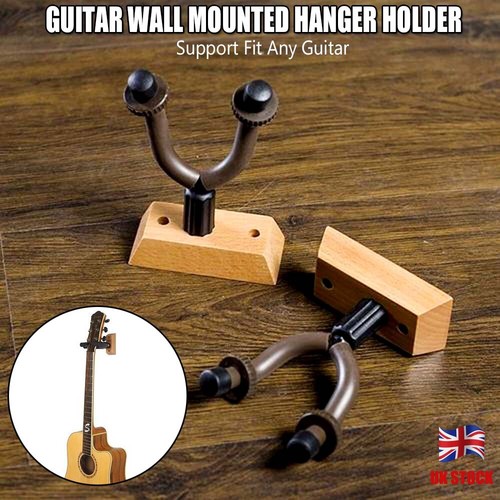 Guitar wall mounted hanger - wall,