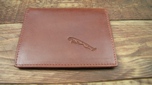 Jaguar logo brown leather - jaguar,