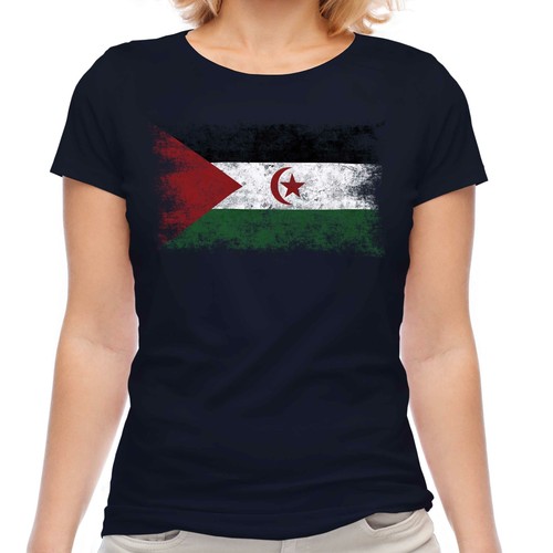 Western sahara distressed - sahara, flag