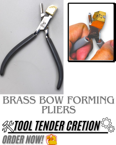 Brass bow forming pliers - 5",
