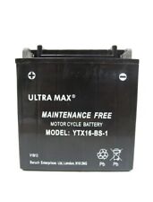 Ultramax Battery TTX16-BS-1 (SAME AS YTX16) For Suzuki VS 1400 GLP Intruder 2000