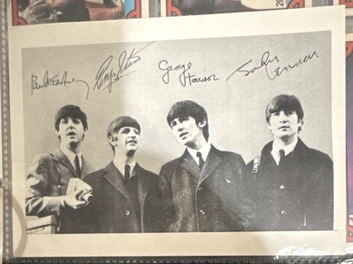 The beatles postcard with - beatles,