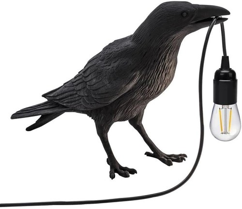 Crow black raven resin - crow,