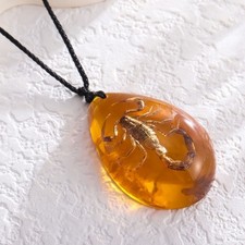 Yellow amber scorpion - yellow,