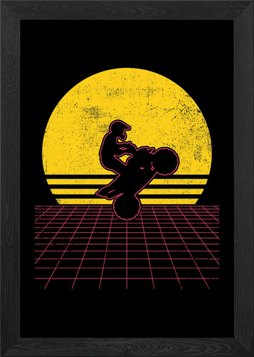 Quad atv biker - biker, framed