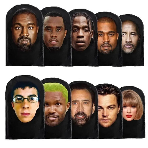 Printed full face mask - printed, mesh
