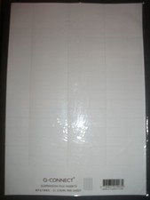 50 x SUSPENSION FILE TAB WHITE