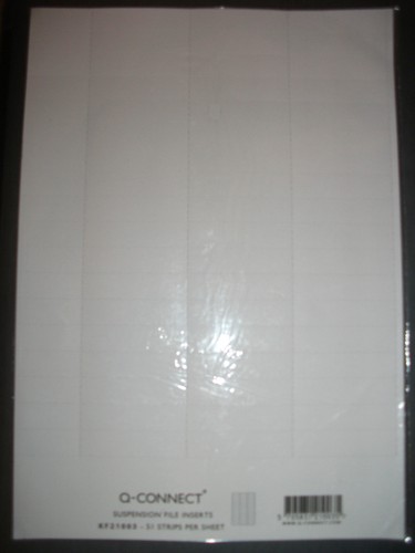 Suspension file tab white - suspension,