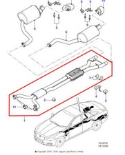 Jaguar XJ Intermediate exhaust