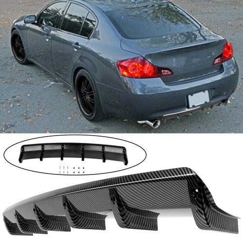 Carbon rear bumper diffuser - rear,
