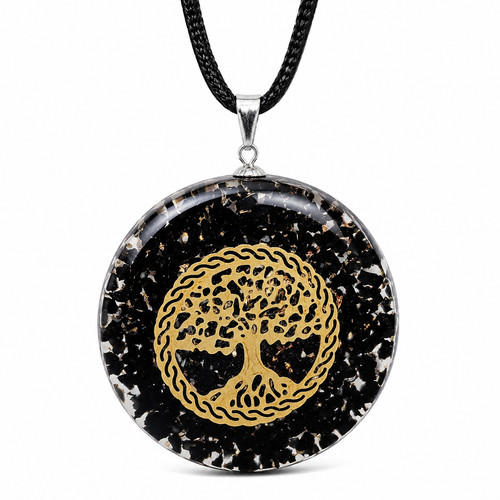 Black tourmaline tree - tourmaline,