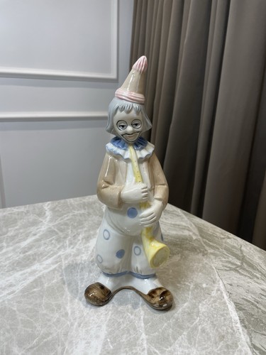 Vintage porcelain clown - vintage,
