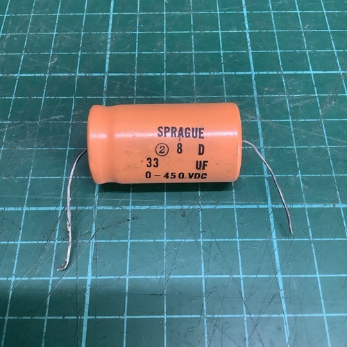 Sprague 33uf 450v capacitor - sprague,