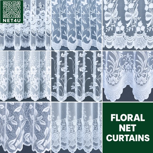 White floral leaf - white, lace