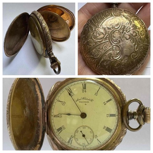 Waltham pocket watch 18s - waltham, 11j