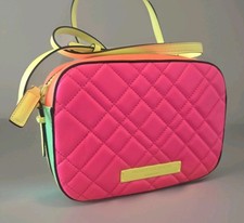 🌈 Kurt Geiger Brixton Leather Neon Rainbow Camera Bag RRP £199 🌈 2