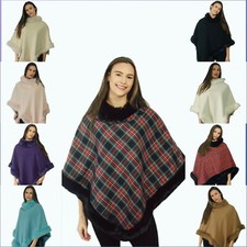 Women's Winter Poncho with