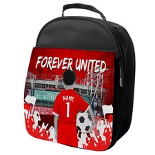 Personalised Manchester Football Lunch Bag Kids Insulated School Lunch Box CF38
