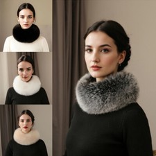 Ladies Winter Faux Fur Scarf Neck Warmer Wrap Extra Large Collar Shawl Stole HOT