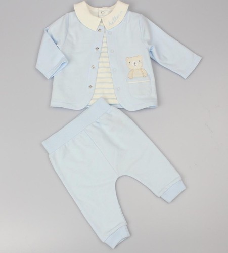 Baby boys blue piece outfit - baby,