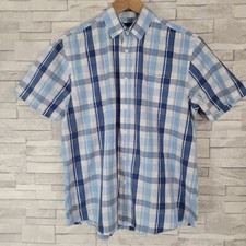 Mens LINCOLN Shirt Blue Plaid