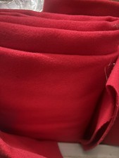 Red Wool Cashmere Feel Melton