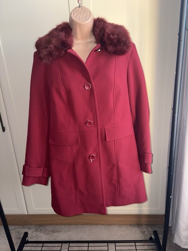 Ladies evans coat with faux - ladies,
