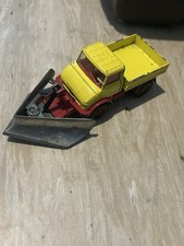 Corgi 406 Mercedes Unimog Snow Plough 1:48 Scale Yellow/Red