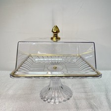 28cm Clear Plastic Cake Stand
