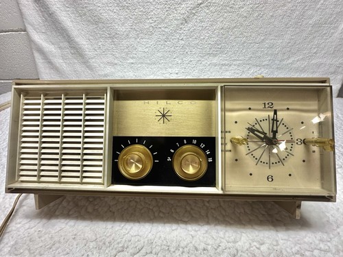 Vintage philco table top clock - top,
