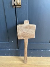 Vintage 15” Carpenter's Wooden Mallet – Collectible Tool